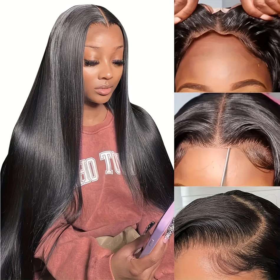 Natural Black Womens Wigs Hair Length 40.64Cm