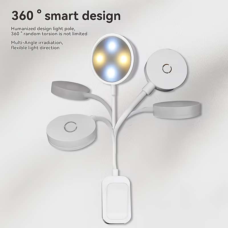 Portable Lamp Color White Style 2Pcs