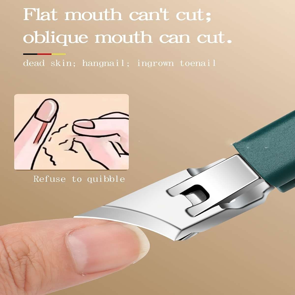 3pcs set Eagle Beak Beveled Nail Clippers Oblique Ingrown Toenails Clipper Beveled Nail Clipp