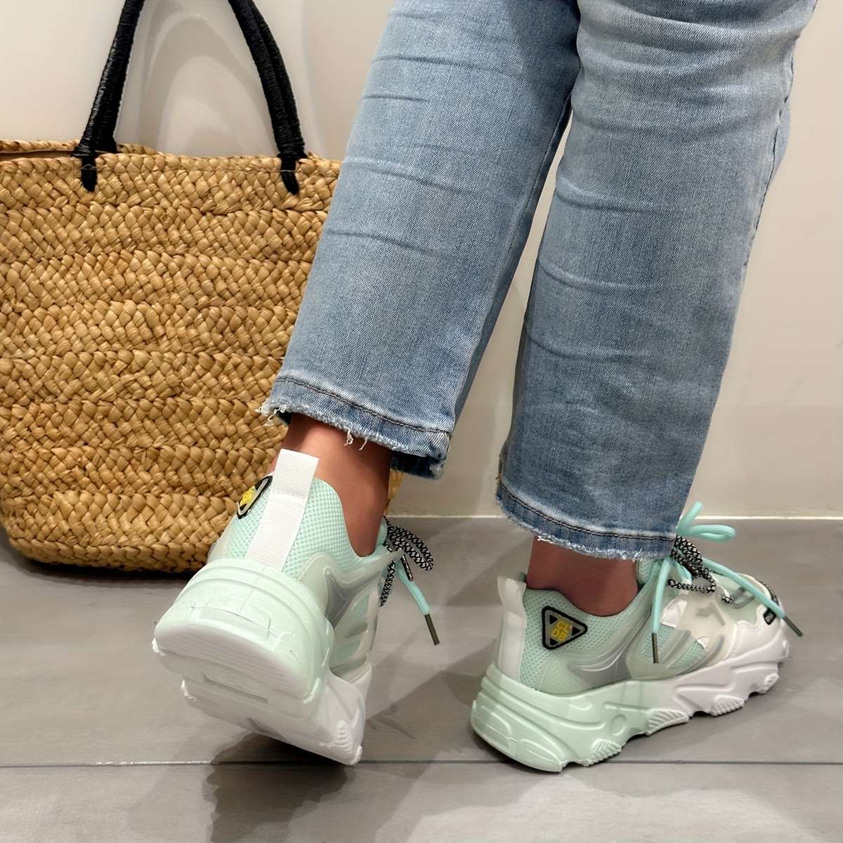 Women S Sneakers Color Green Sizeuk 5