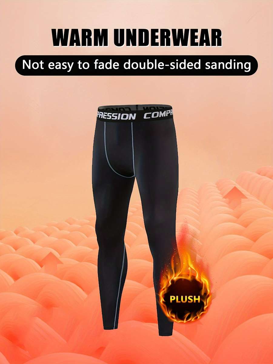 Thermal Underwear Color Black Sizexxl