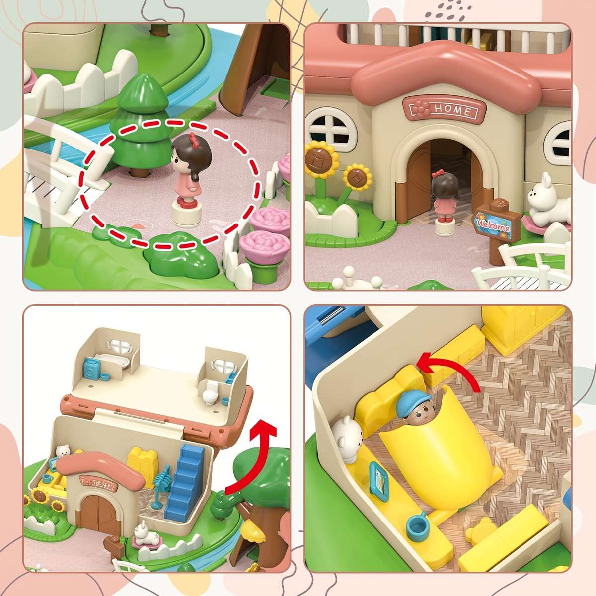 Building Toy Architectural Model Toy Set Color Green