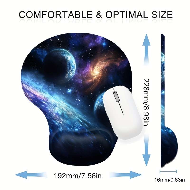 Versatile WearResistant Ergonomic Wrist Rest Mouse With For Pc Gamers Purple