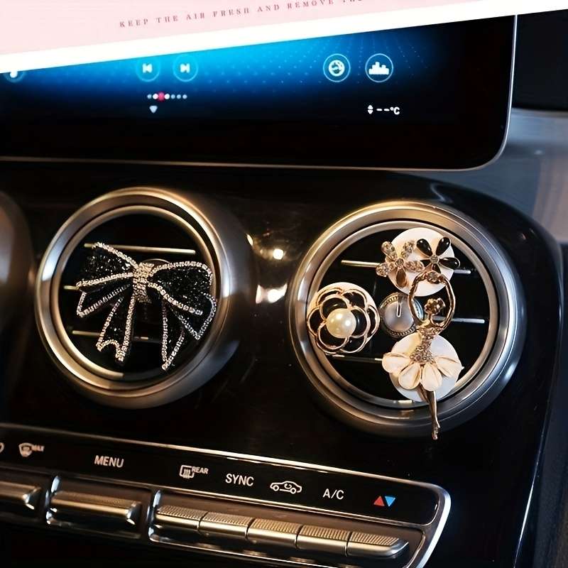 Car Interior Decor Items 3Pcs  Setblack