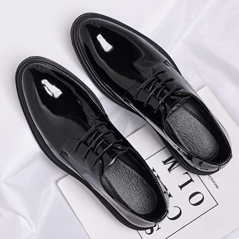 Mens Leather Shoes Color Black Sizeuk 5