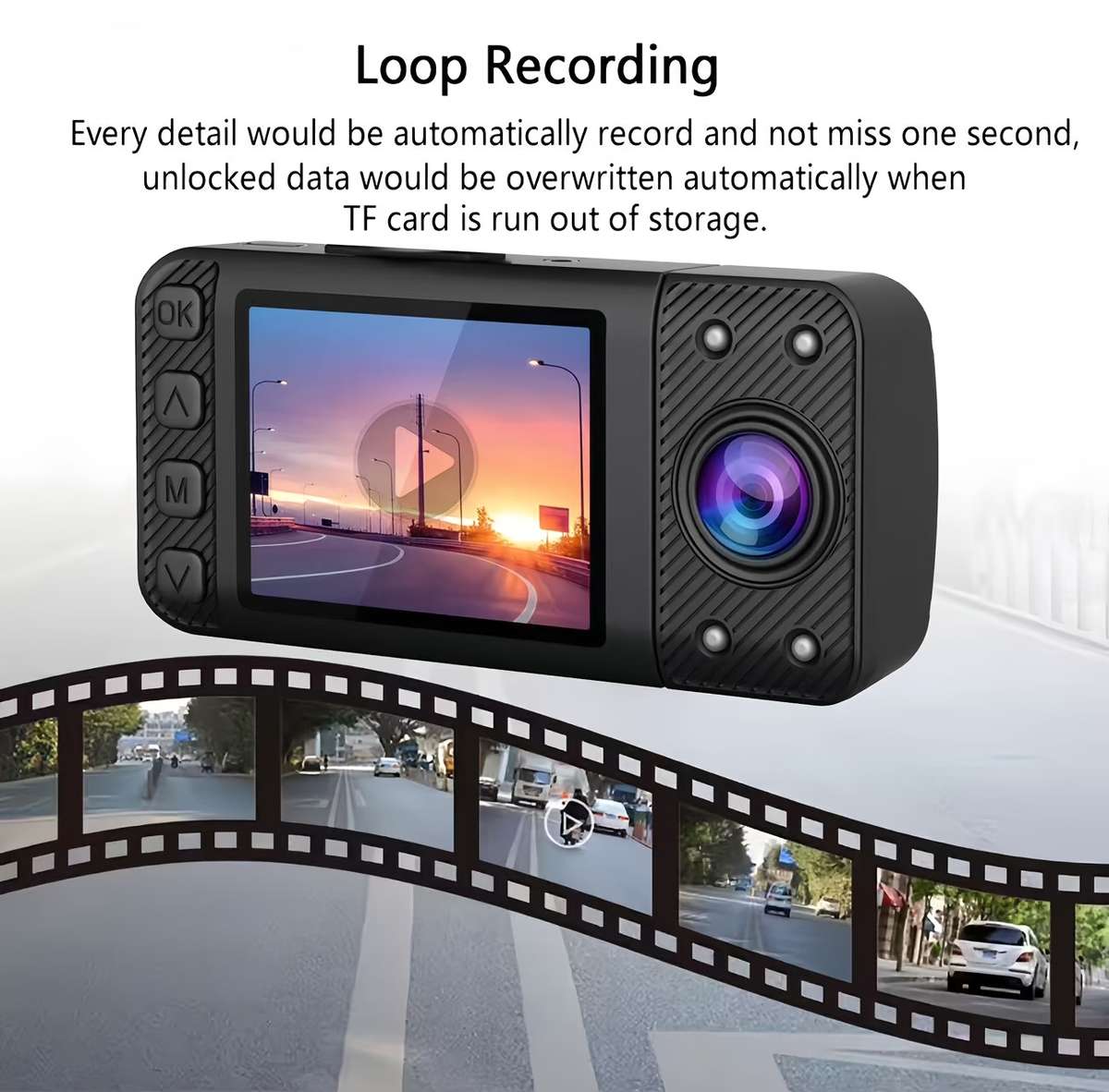Dashcam Model 3 Lenses   32Gtf Card