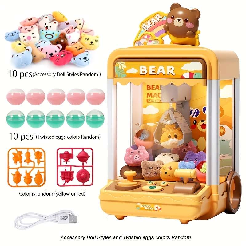 Childrens Toys Style Rainbow Rabbit10 Gashapon Balls  10 Random Dolls
