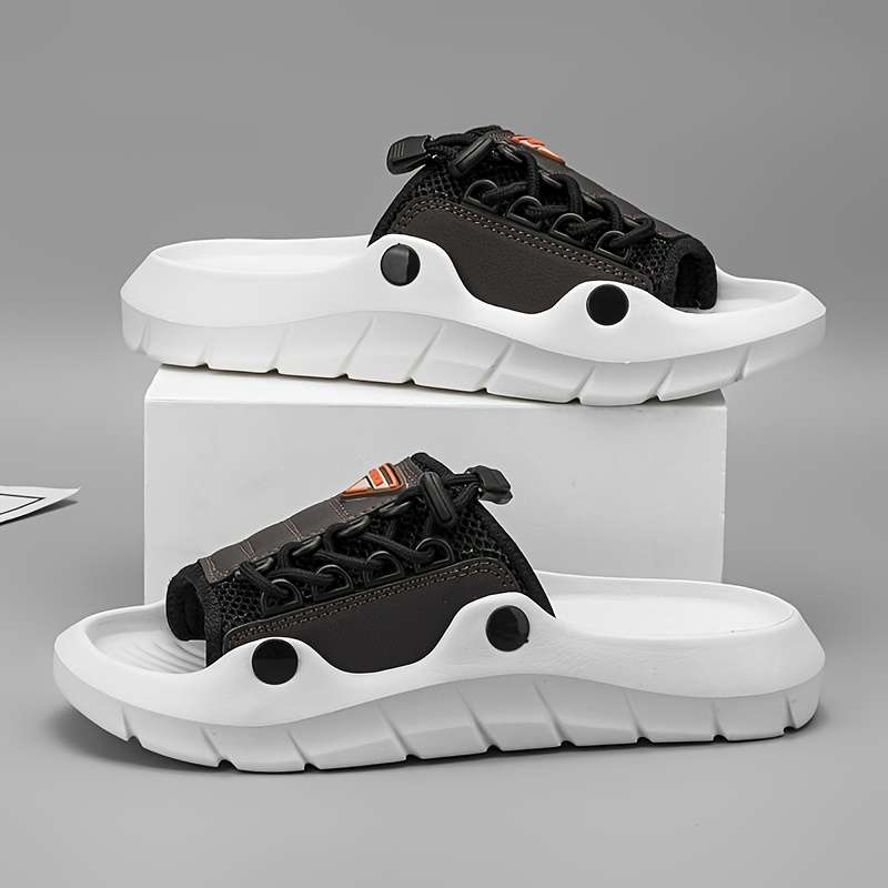 Men Slippers Summer Style White Size Uk 7