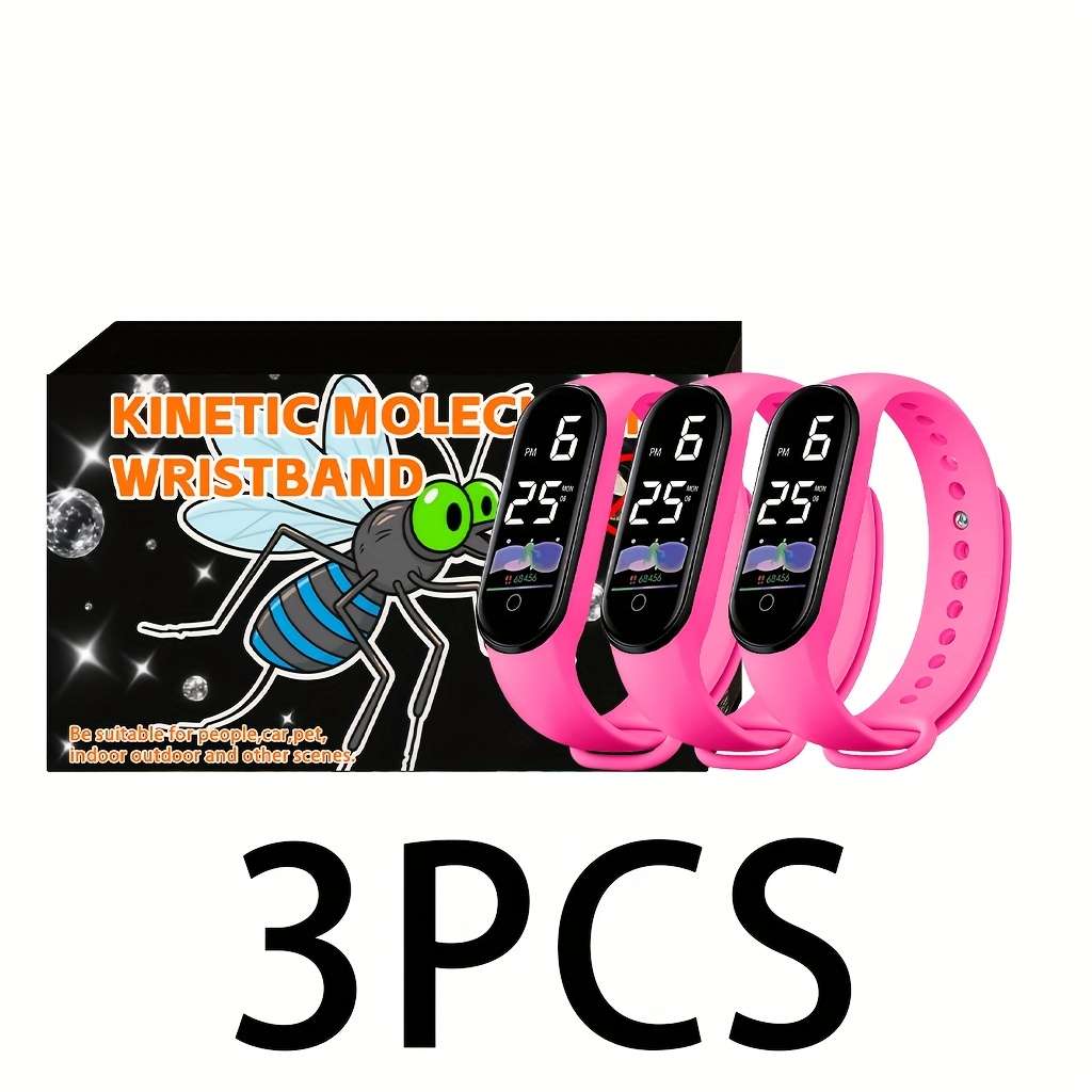 Mosquito Repellent Bracelet Color Pink Add Pink Add Pink