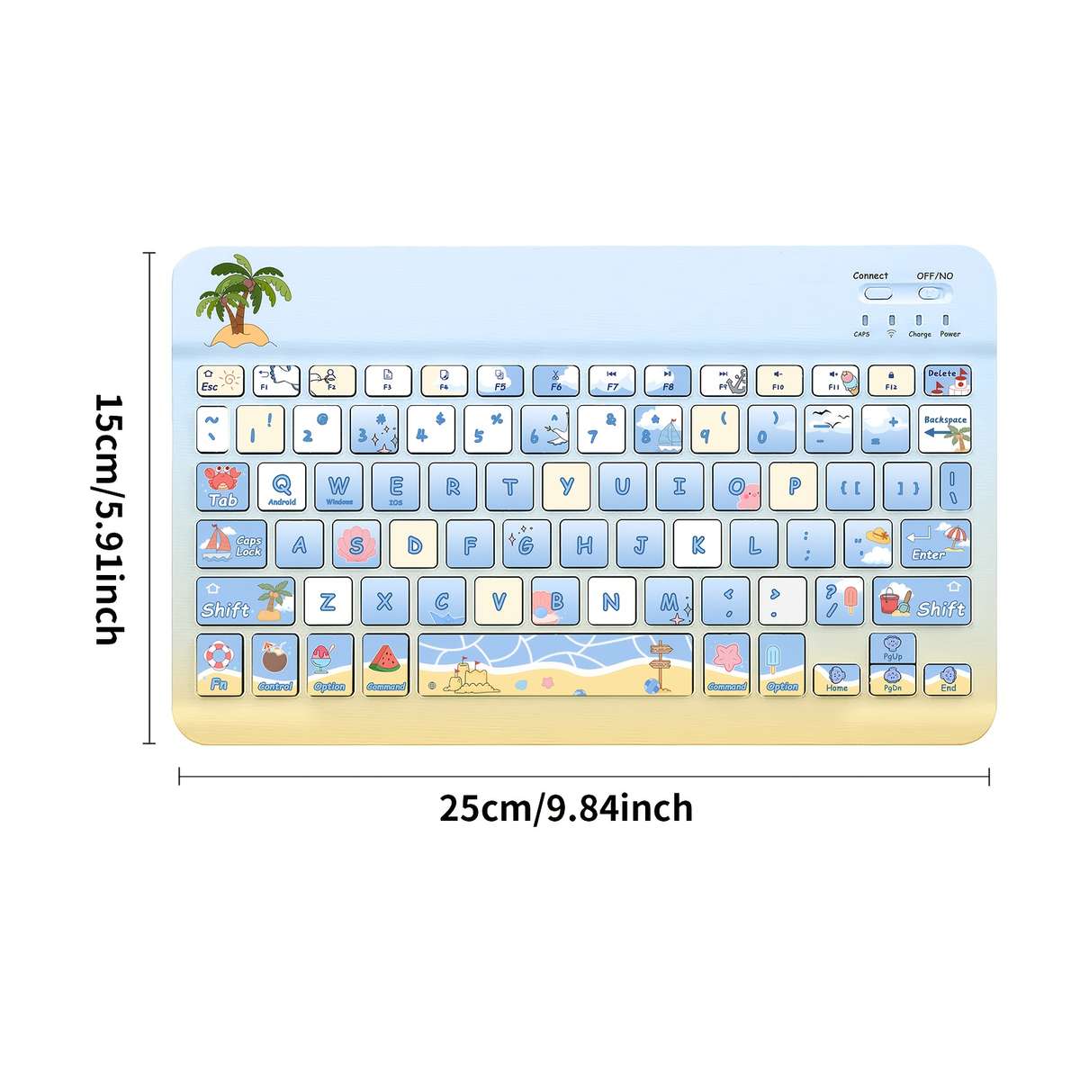 Keyboard Color Summer Beach