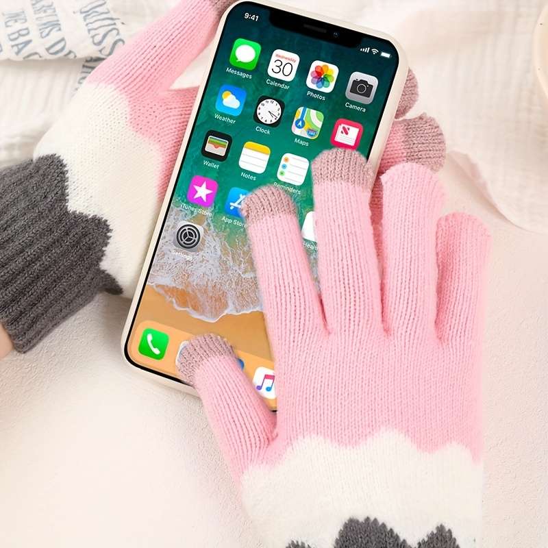 Gloves Color Pink