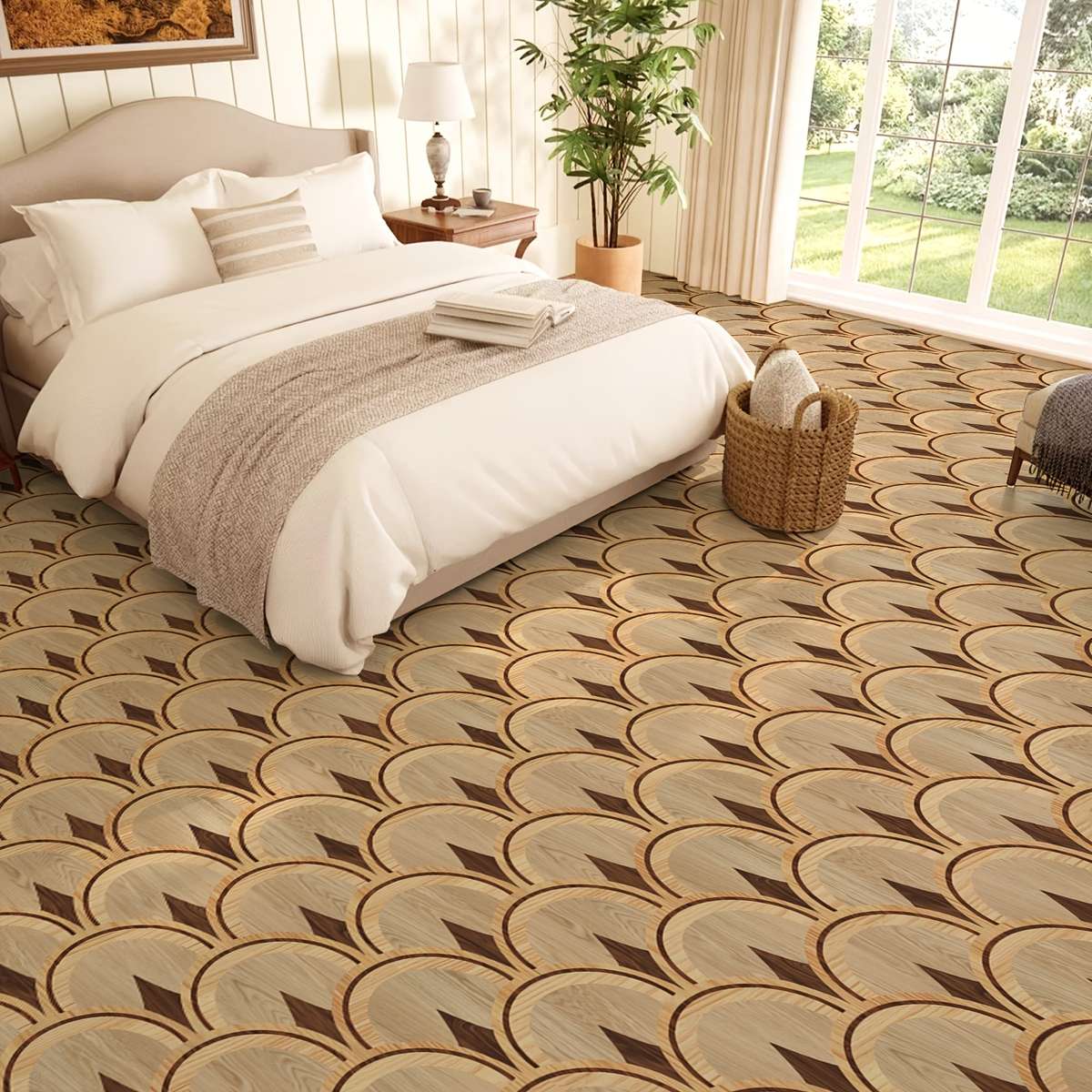 Self Adhesive Floor Stickers 40*120Cm*1Roll Retro Wood Grain
