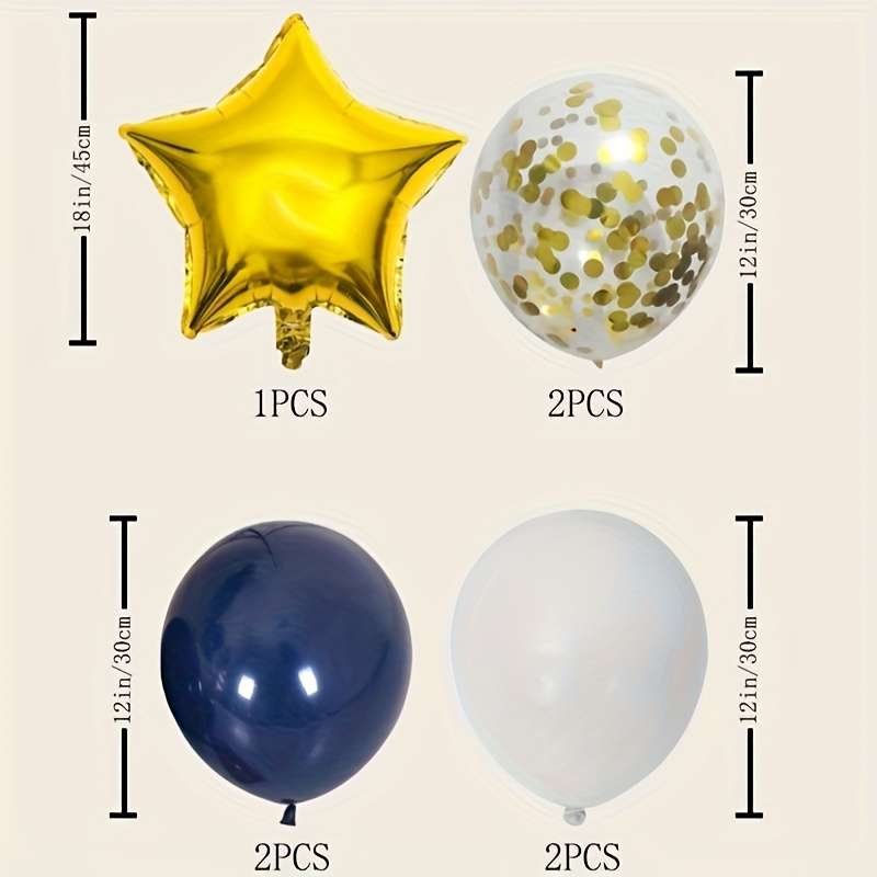 Balloon Items 7Pcs Night Lantern Pentagram Balloon Set