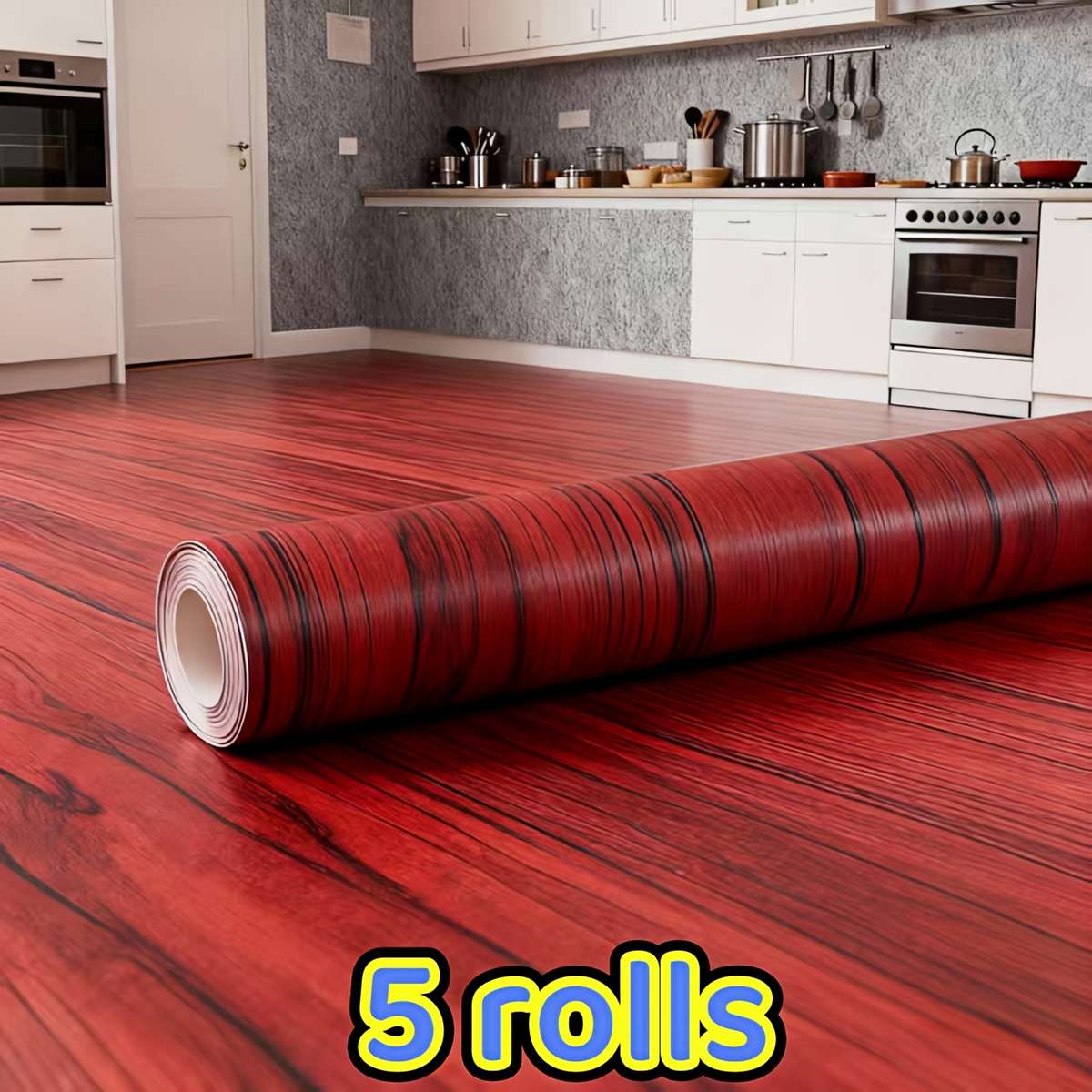 Self Adhesive Floor Stickers M5 5 Rolls 40.01Cm*118.In