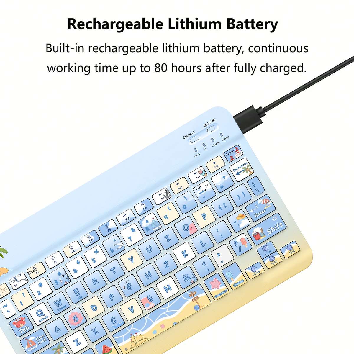 Keyboard Color Summer Beach