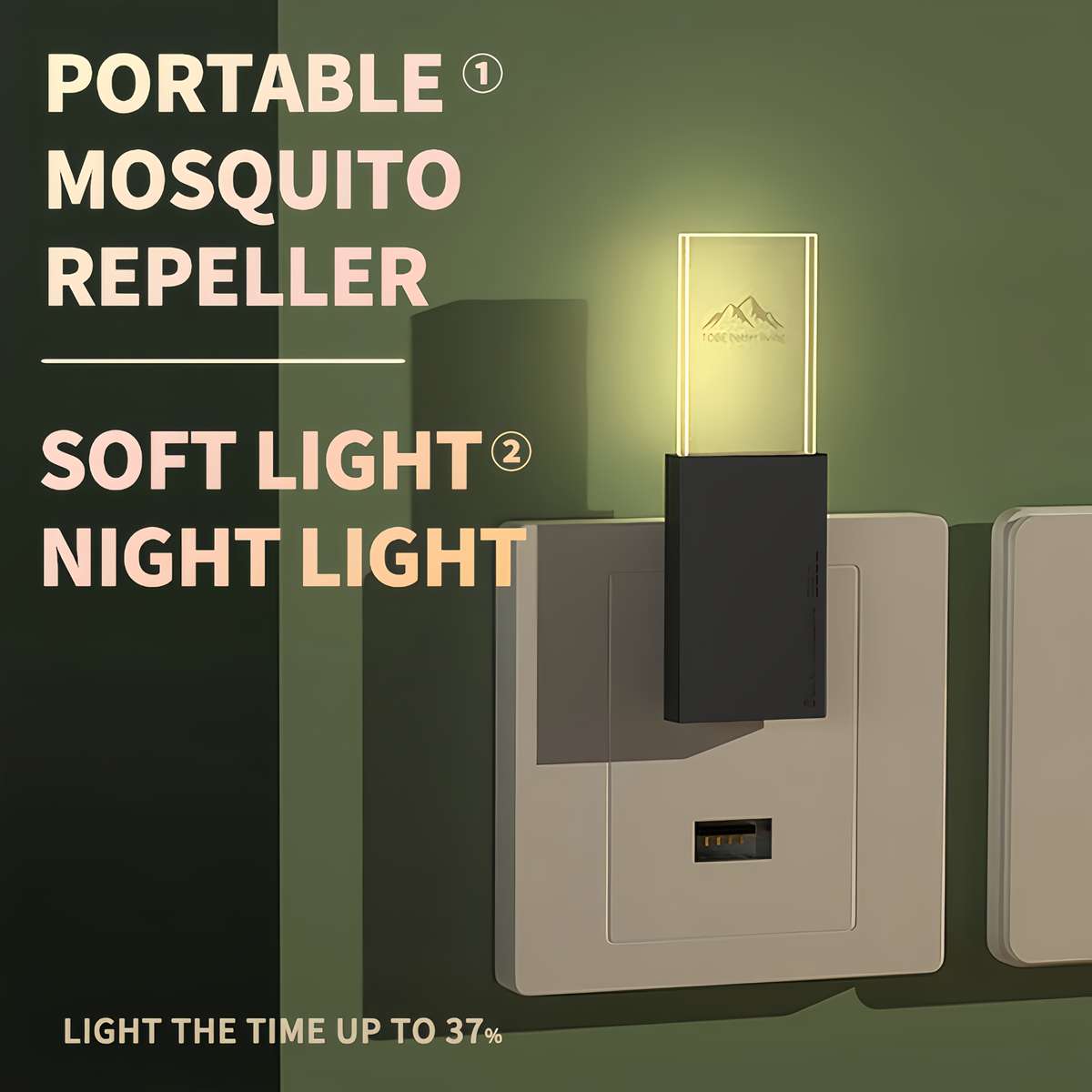 Mosquito Repellent Lamp Color Black Quantity 1