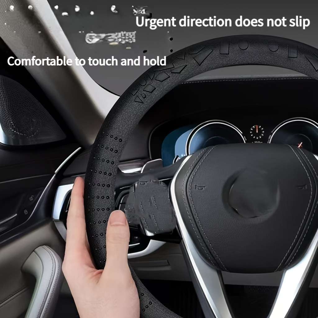 Car Steering Wheel Cover Black