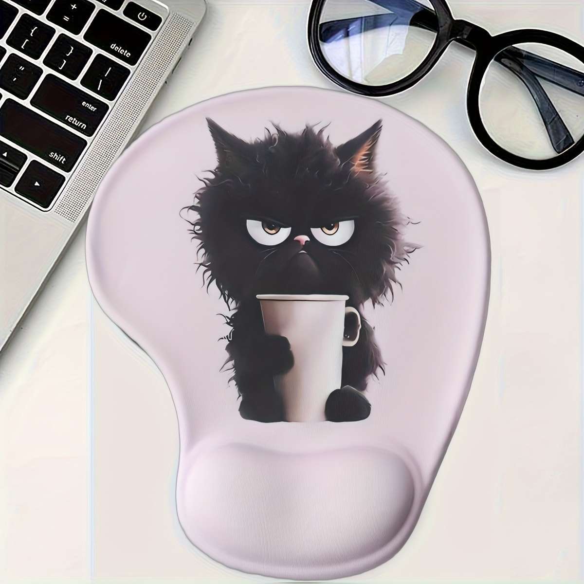 Modern Thickened Cute Mouse With Ergonomic Wrist For Pc Gamers Purple