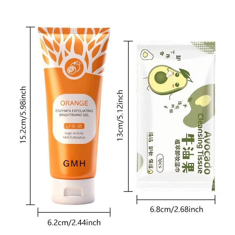 Facial Cleansing Color 2Pcs Gel Cleansing Tissue