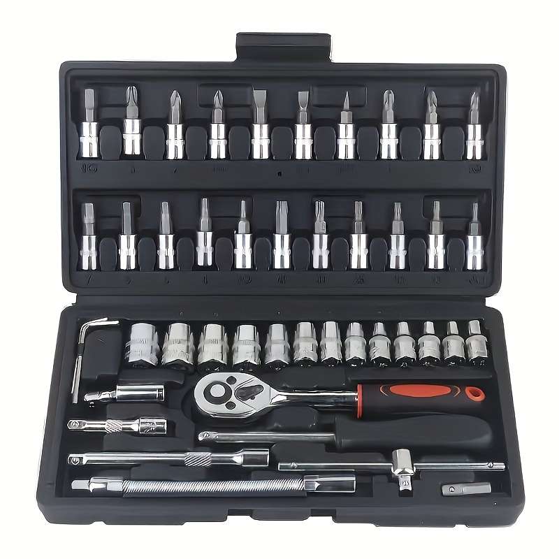 46Pcs Heavy Duty Versatile Professional All One Mechanic Tool Set Equipment