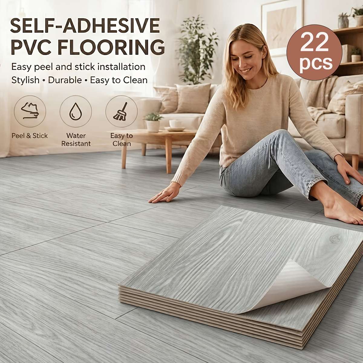 Self Adhesive Floor Stickers Gybdm06 30.5Cm*30.5Cm 22Pieces