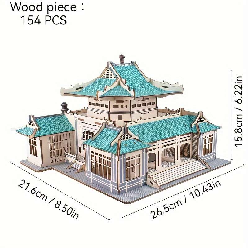 Building Toy Architectural Model Toy Set Style Wuhan University