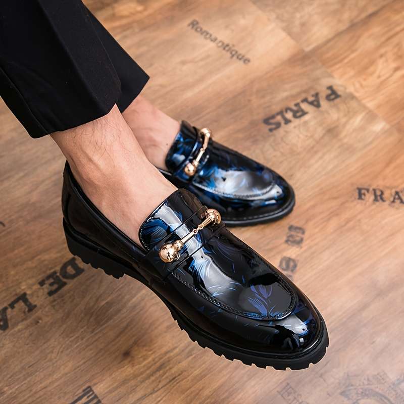 Mens Leather Shoes Color Blue Sizeuk 8