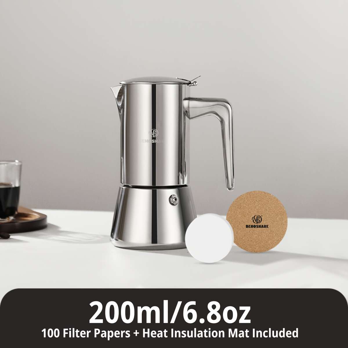Coffee Machine Color Silvery Capacity6 Cups300Ml10Oz