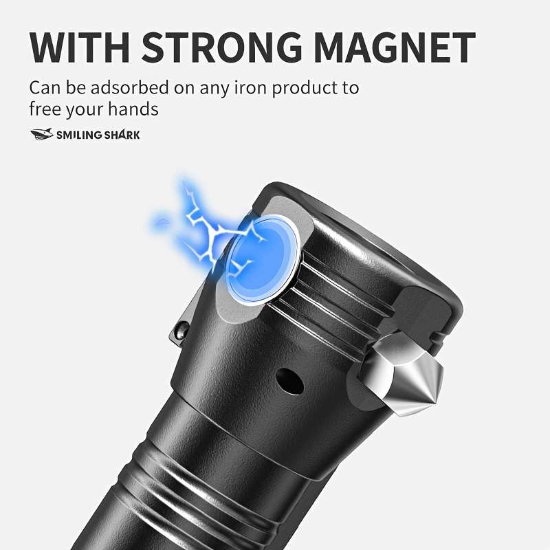 Professional Smiling Shark Emergency Torch Light Rechargeable Solar Travel