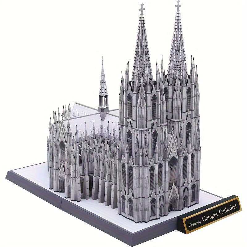 Building Toy Architectural Model Toy Set Model Cologne Church Material Pack
