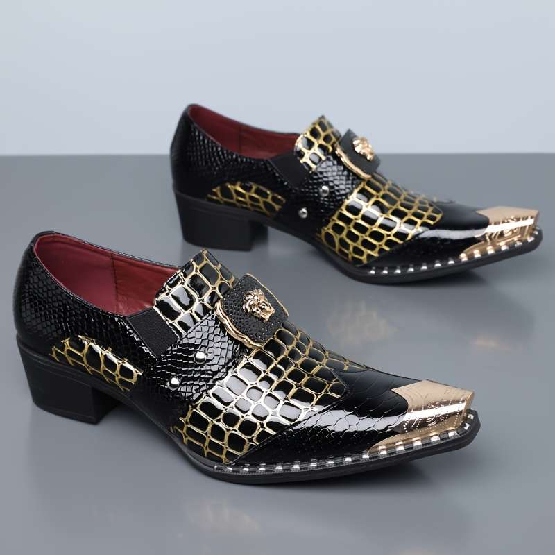 Mens Leather Shoes Color Black Sizeuk 5.5