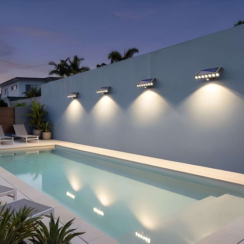 Solar Emergency Light With 7-Color LED Beads And Warm Light