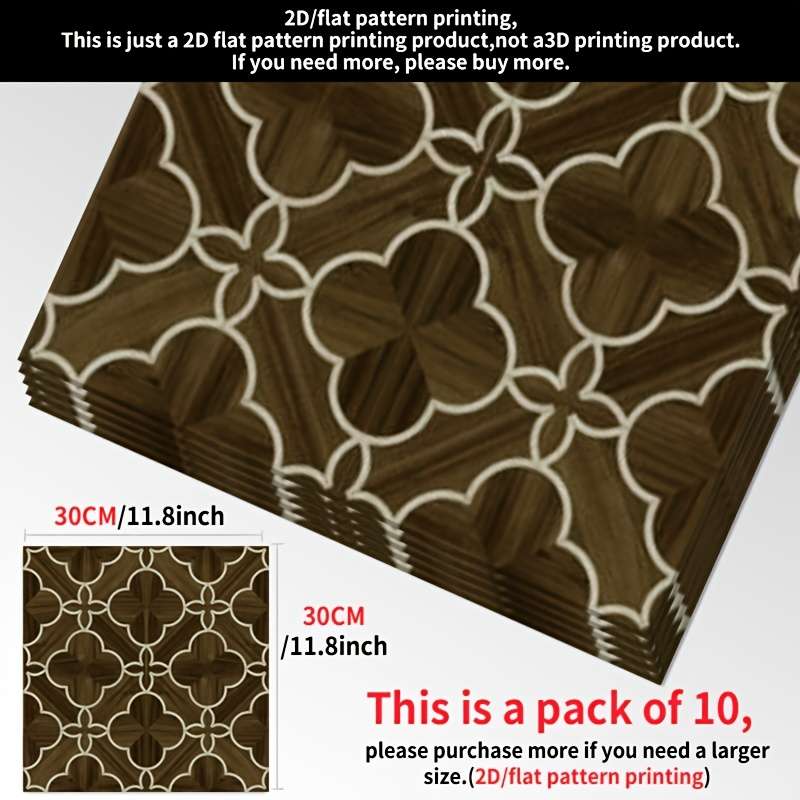 Self Adhesive Floor Stickers 11.81 X 11.81 In 30 Cm