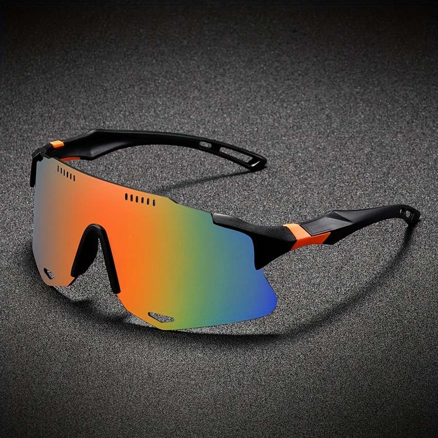 Cycling Glasses Color Black Framed Red Lens