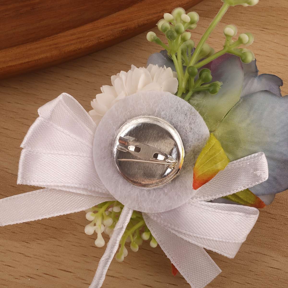 Wedding Supplies Color 4Pcs Navy Blue Lapel Flowers