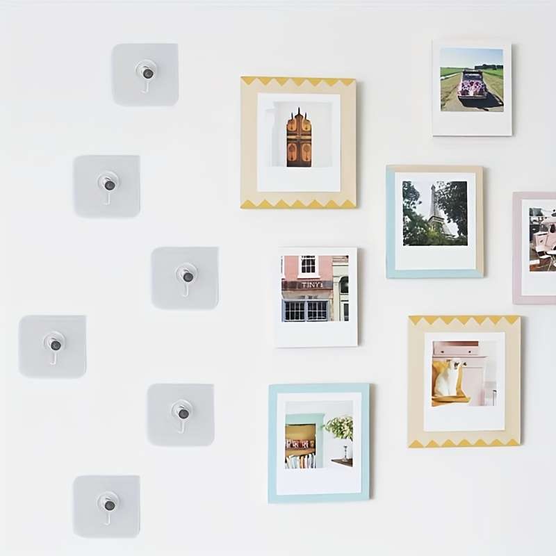 4 16 32 Hangers Waterproof Rustproof Damage Free Hanging Hangers Style Photo Frame Stickers