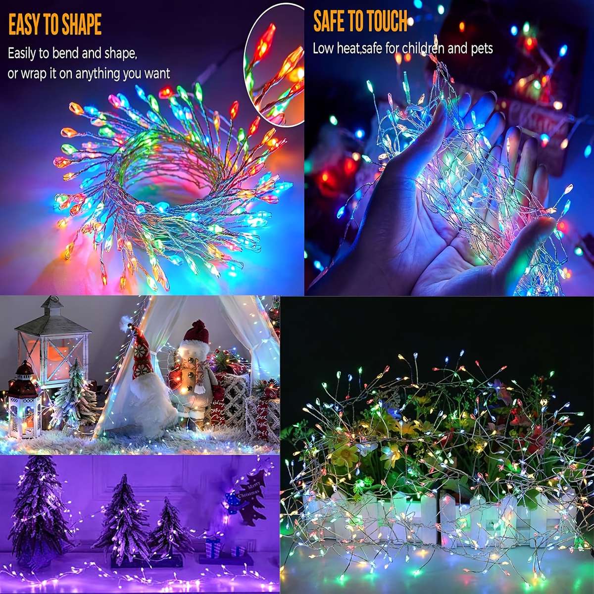 String Lights Color White Size6 Meters 200 Lights