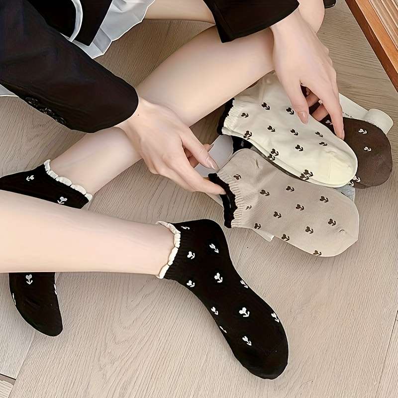 Women S Socks Color 5Pairs Mixed Colors Size Onesize