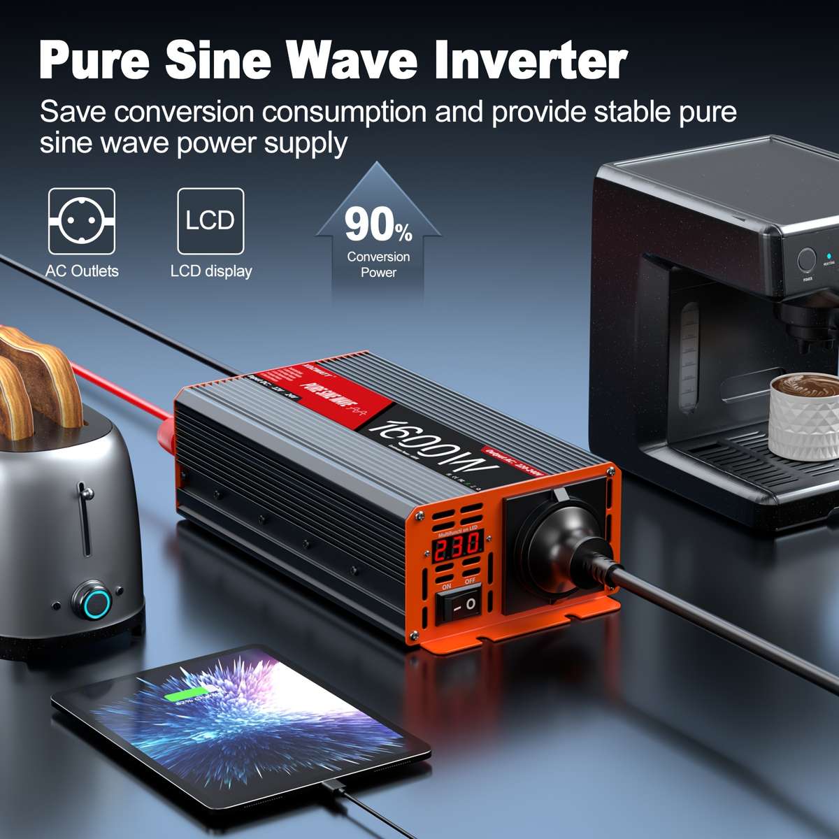 Inverter Model 12V1600W