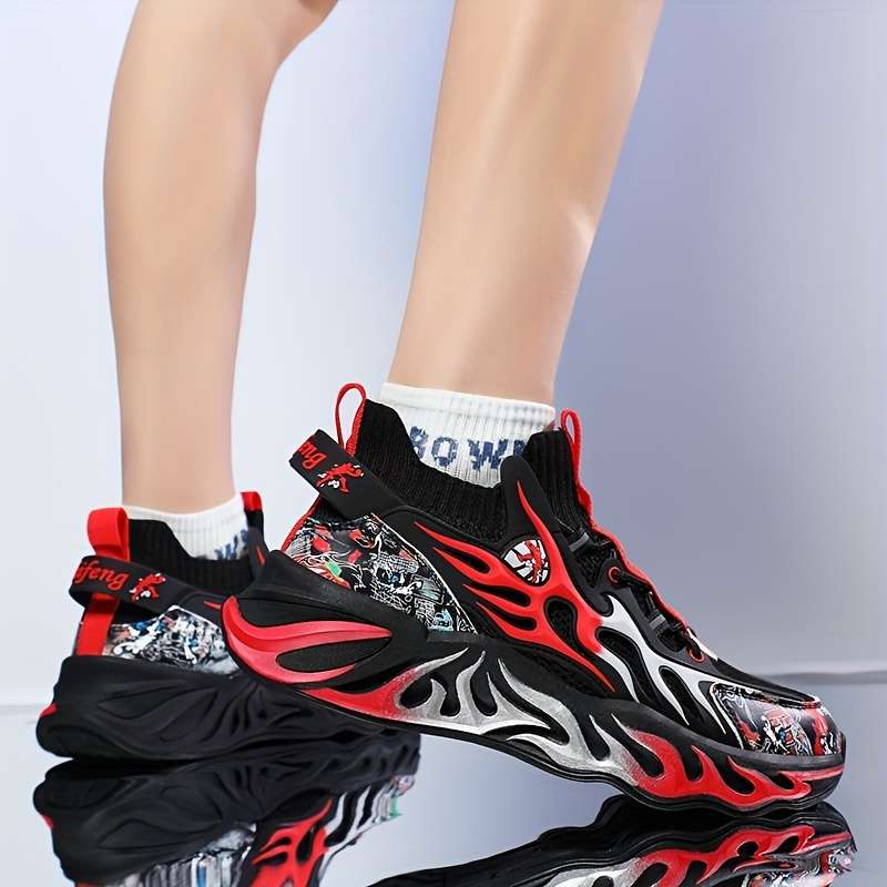 Sneakers White Red Size Uk 7