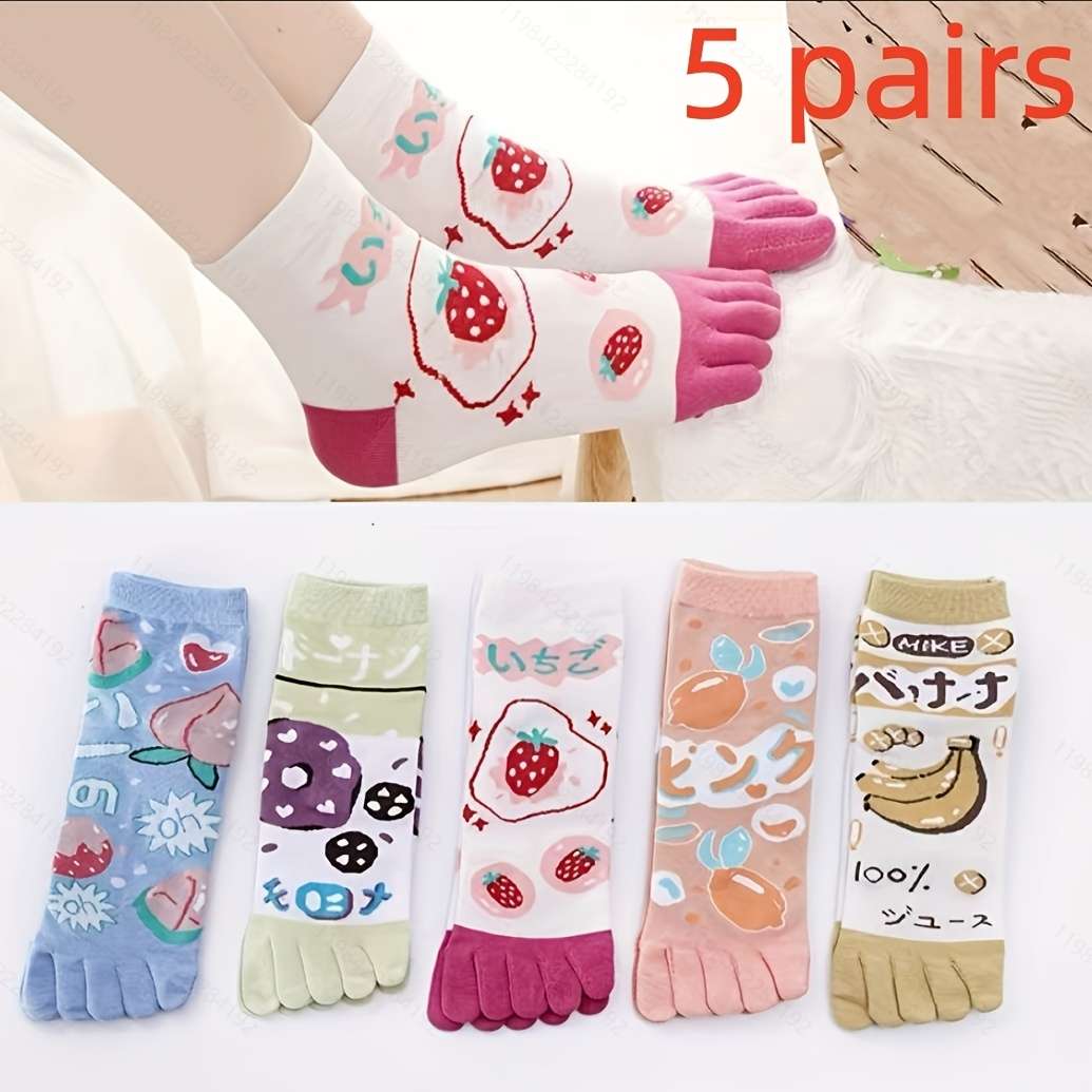 Women S Socks Color Banana D 5 Pairs Size Onesize
