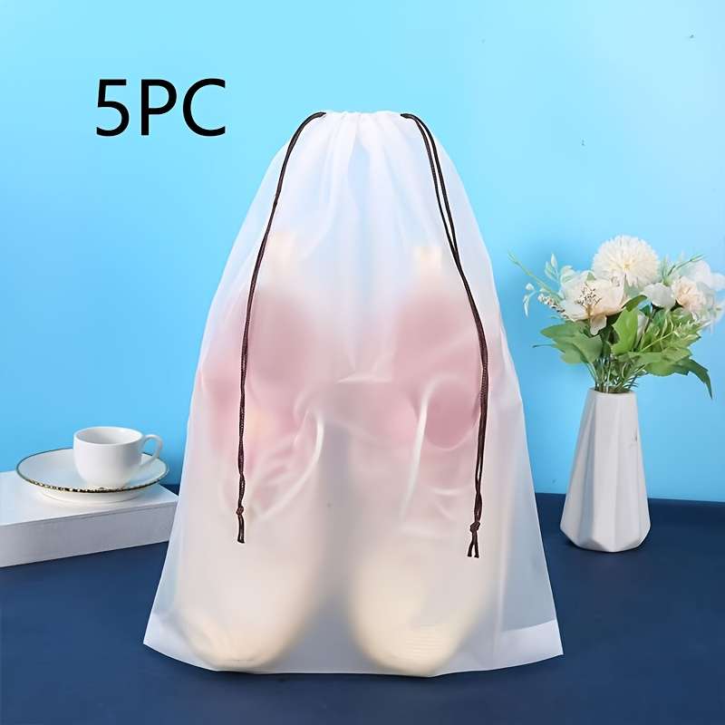 Storage Bag Items Frosted White Quantity5Pcs