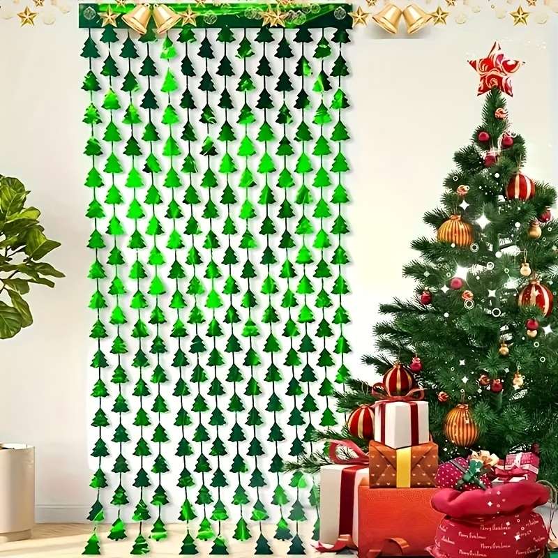 Door Curtain Color Green