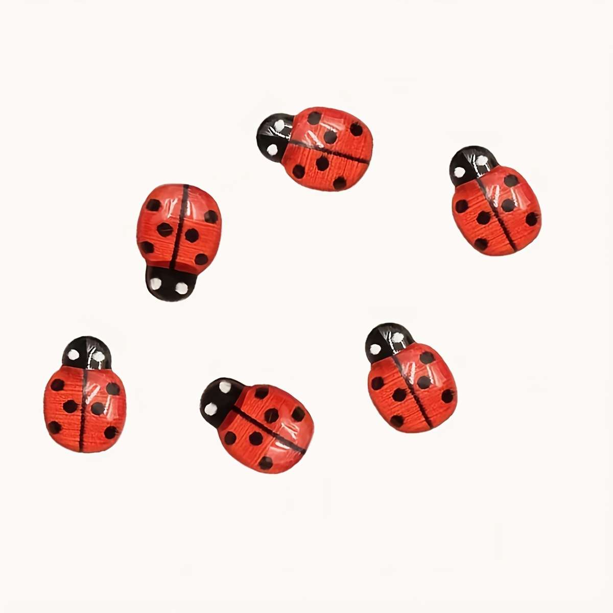 Car Interior Decor Color Red 6Pcs