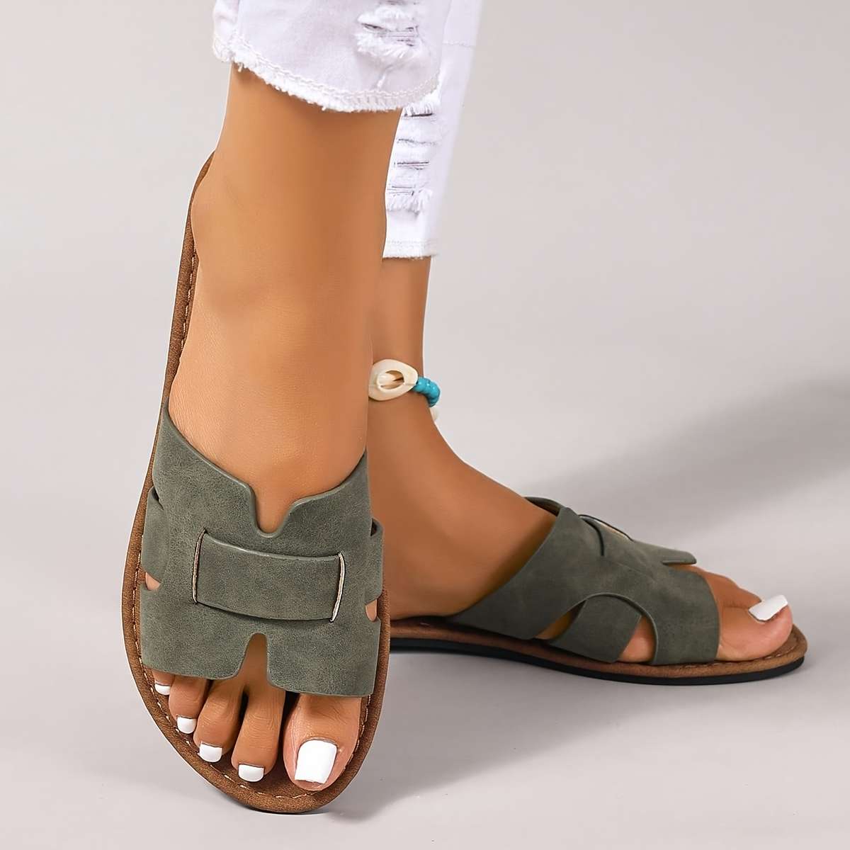 Sandals Color Beige Size Uk 8