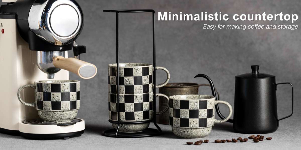 Water Cup Color Black And Gray Dot Model4 Cups