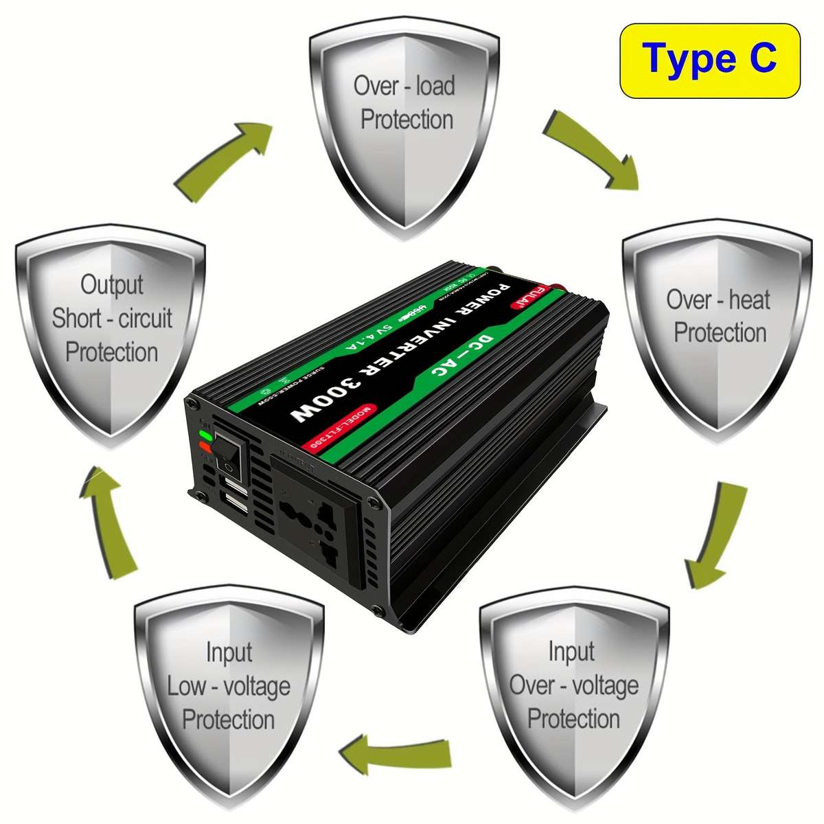 Inverter Model Dc12V To Ac220V