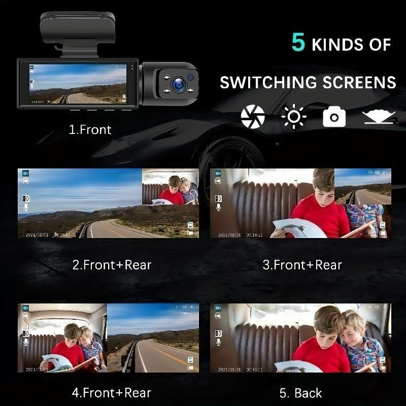 Dashcam Model 2 Front And Rear Car Cameras  No Card
