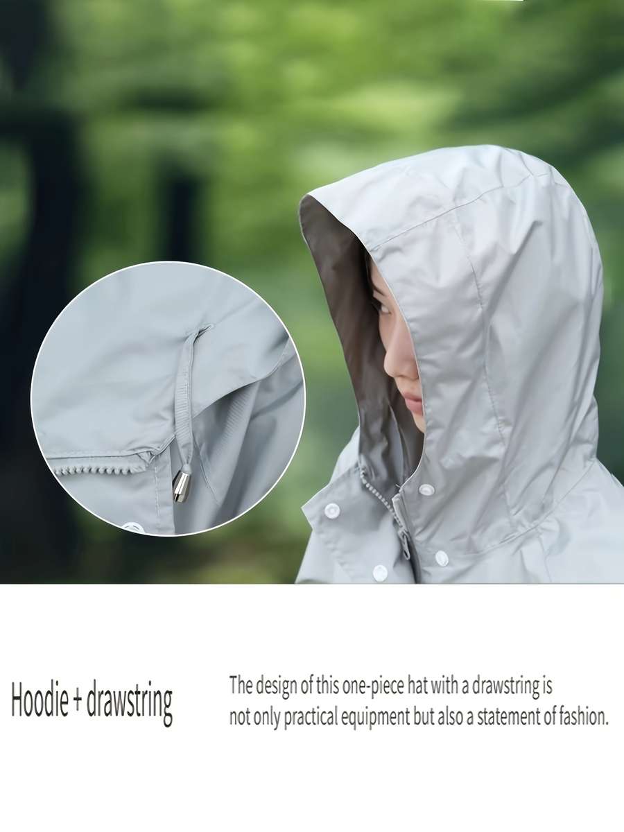 Raincoat Light Blue Size Asian M