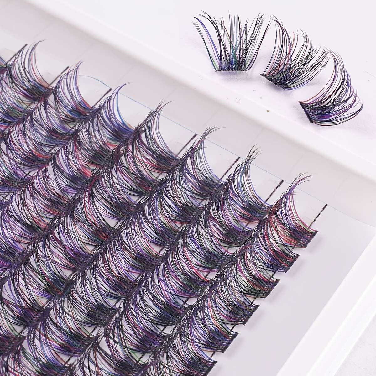 Colored Mink Lashes Color Mixed Column 1 Model C